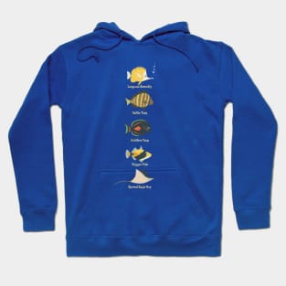 Hawaiian reef fish Hoodie